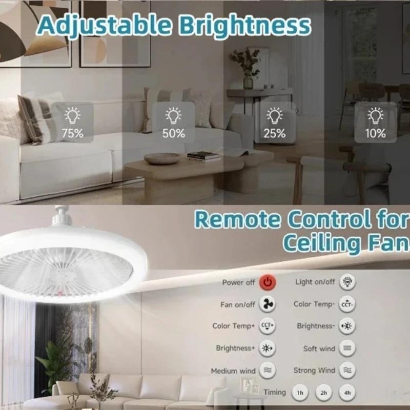 Modern Ceiling Fan Light Bedroom Invisible Ceiling Fan Light Fan Integrated Light Indoor Decoration Lighting Air Supply
