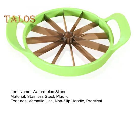Watermelon Slicer Stainless Steel Fruit Cutter with Comfortable Non-Slip Handle Watermelon Slicing Tool Home Supply