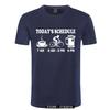 New Unisexs T Shirts Funny Cycls TShirt Mountain Biking Schedule Tee 100 Cotton Brand New TShirts