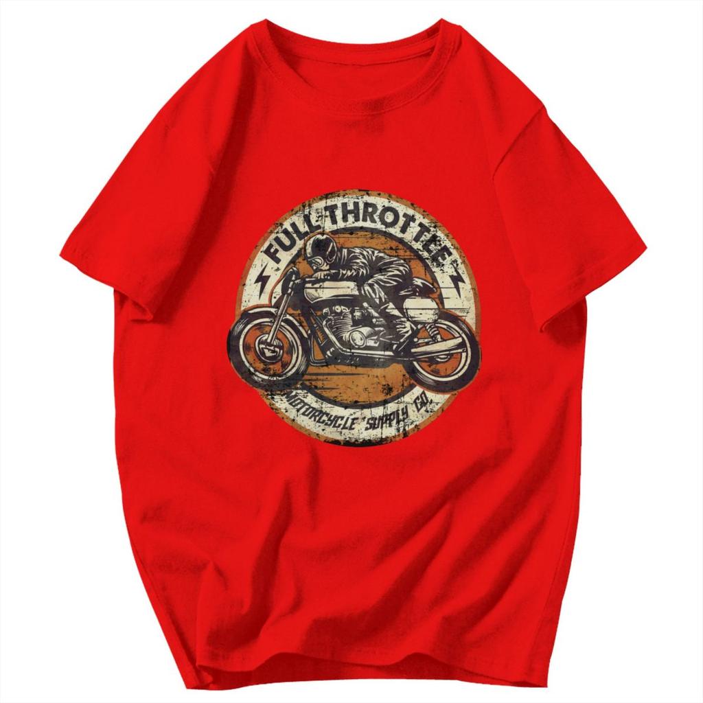 Men T Shirt Vintage Motorcycle Biker Streetwear Idea Y2K Graphic Quality Unisex Tops T Shirts