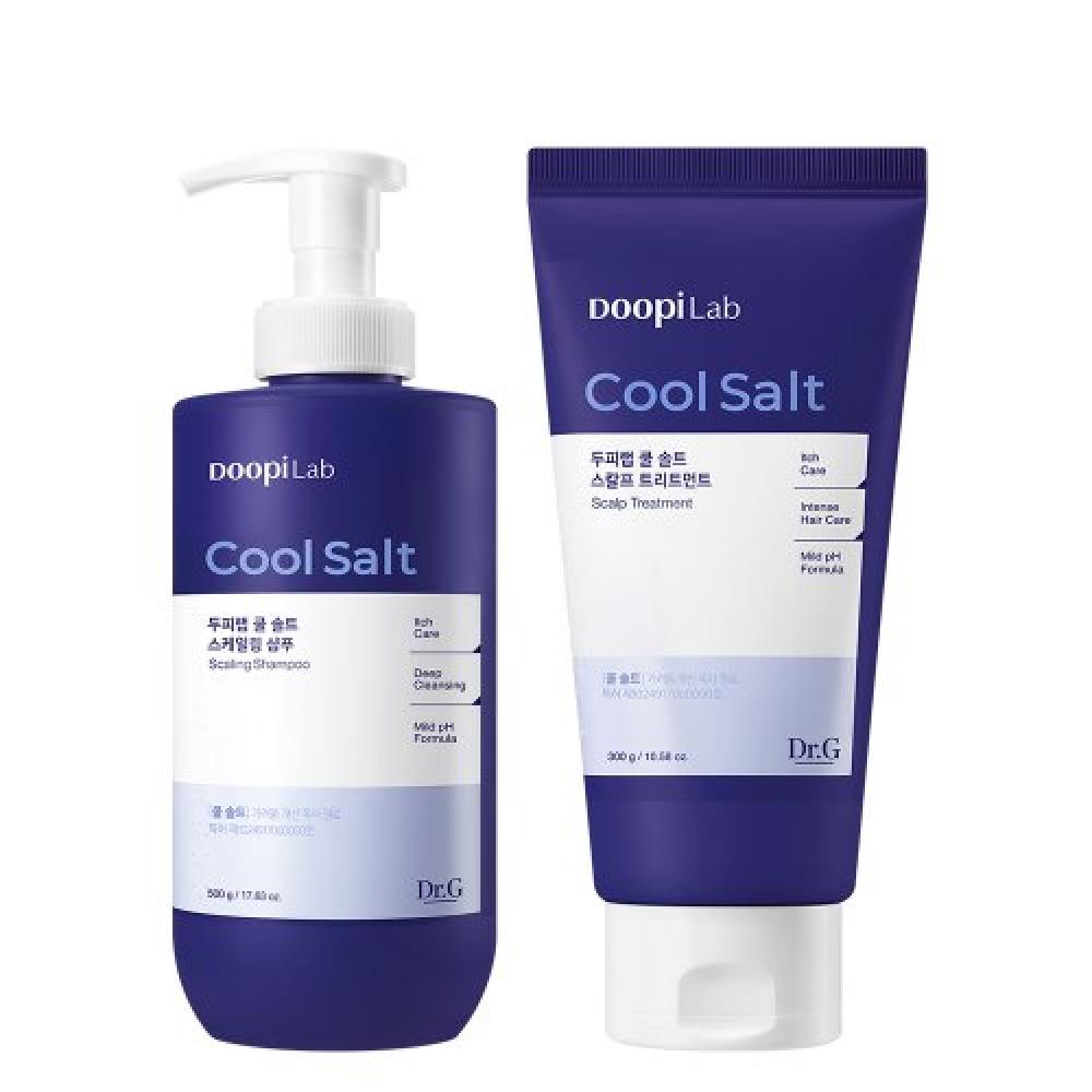 Dr.g Scalp Lab Cool Salt Scaling Shampoo 500g + Scalp Treatment 300g FREE