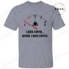 New Men's T-shirt Classic Short Sleeved Shirt COFFEE ECG EKG Summer Top Casual T-shirt CAFFEINE MEME Casual Women Tee Shirt Tops