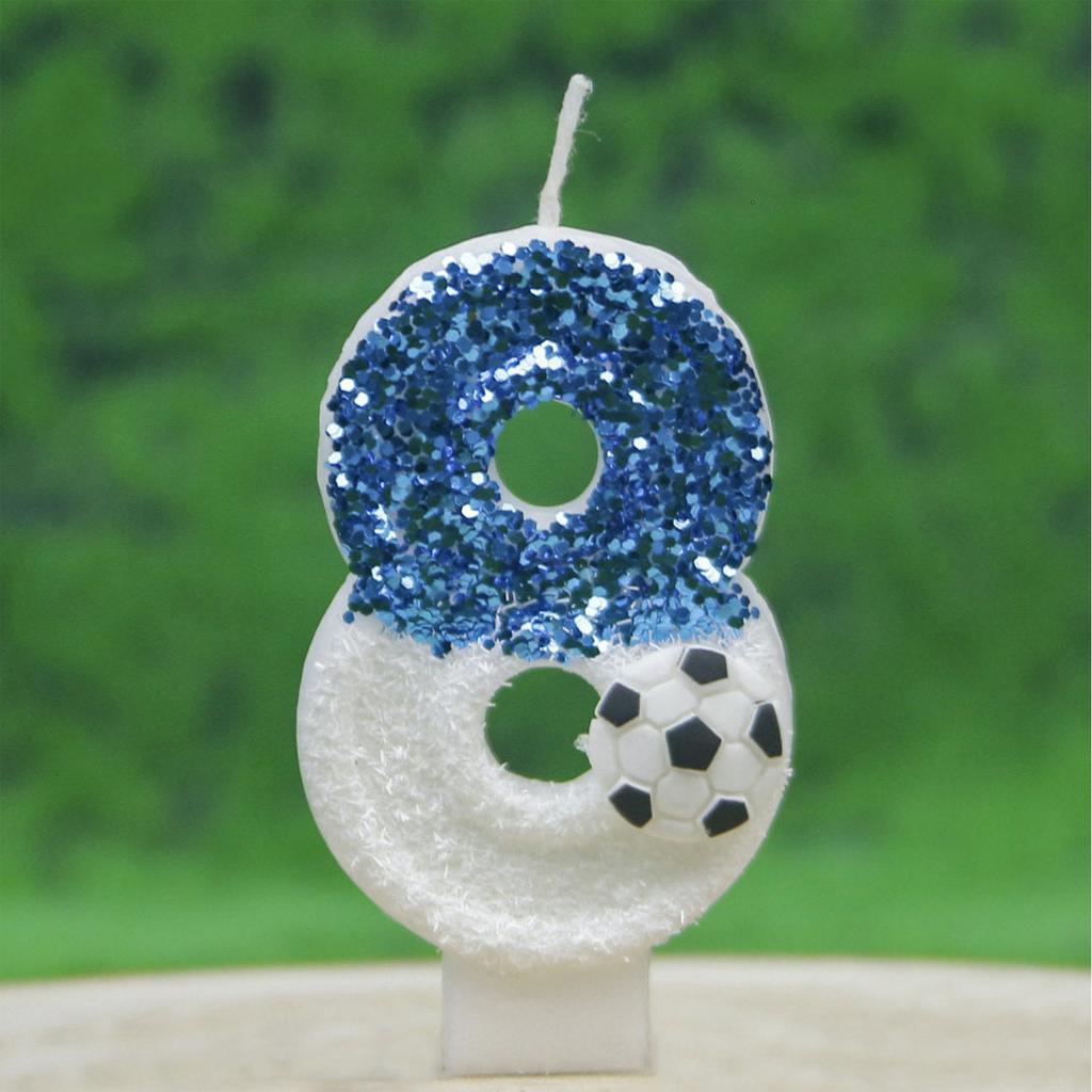 Creative Football Digital Birthday Candles