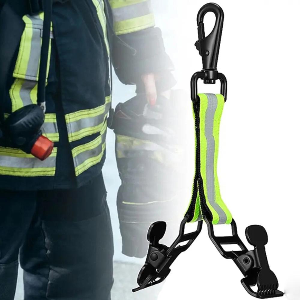 Reflective Nylon Firefighter Glove Clip Strap