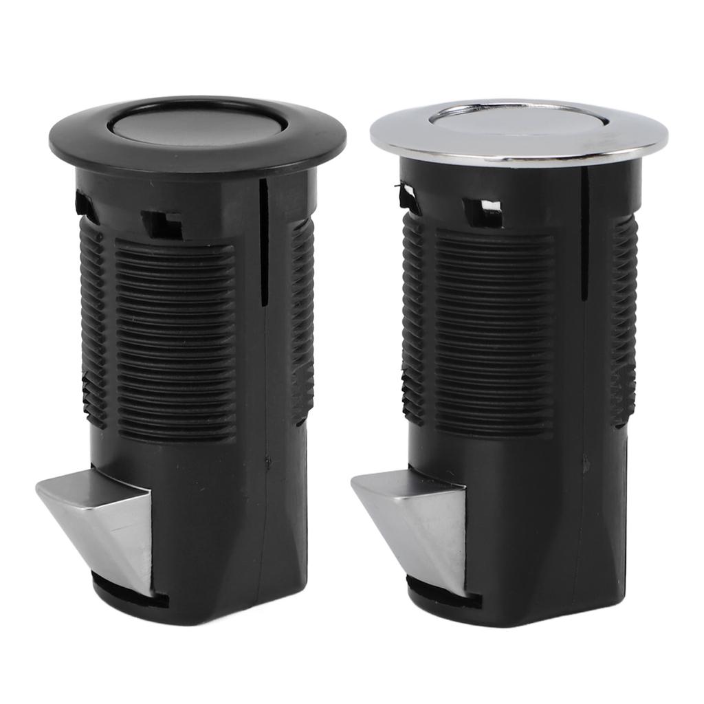 Cabinet Lock Zinc Alloy ABS Secure Round Embedded Push To Open Lock for File Drawer Cupboard Mailbox