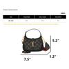 Gucci Jackie 1961 Borsa a Spalla Mini in Tela Monogramma e Pelle con Chiusura Dorata Borsa a Spalla da Donna Nera 685127-UN3AG-1294