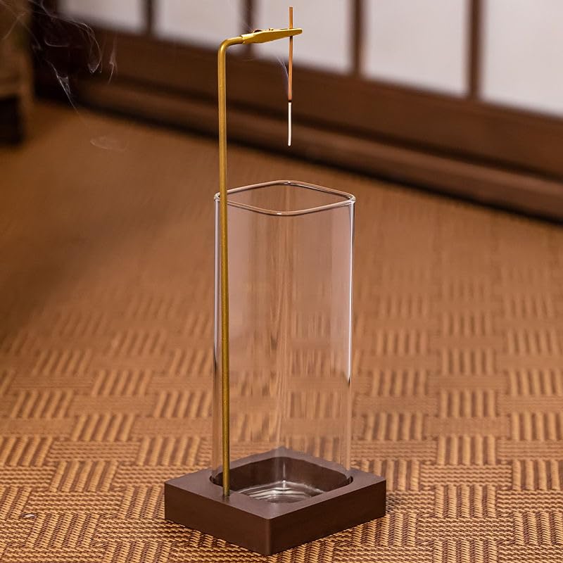 Glass Incense Incense Holder That Keeps Ash from Incense Cute Incense Incense Simple for a Relaxing Relaxation Gift Holder, Stylish, Spilling, Holder,