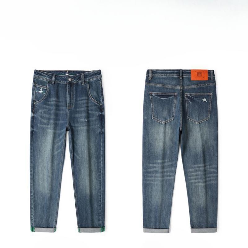 Harem Jeans Men's Spring Cotton Elastic Harem Trousers Men's Loose Spring American Big Cow Casual Pants Men's Spring