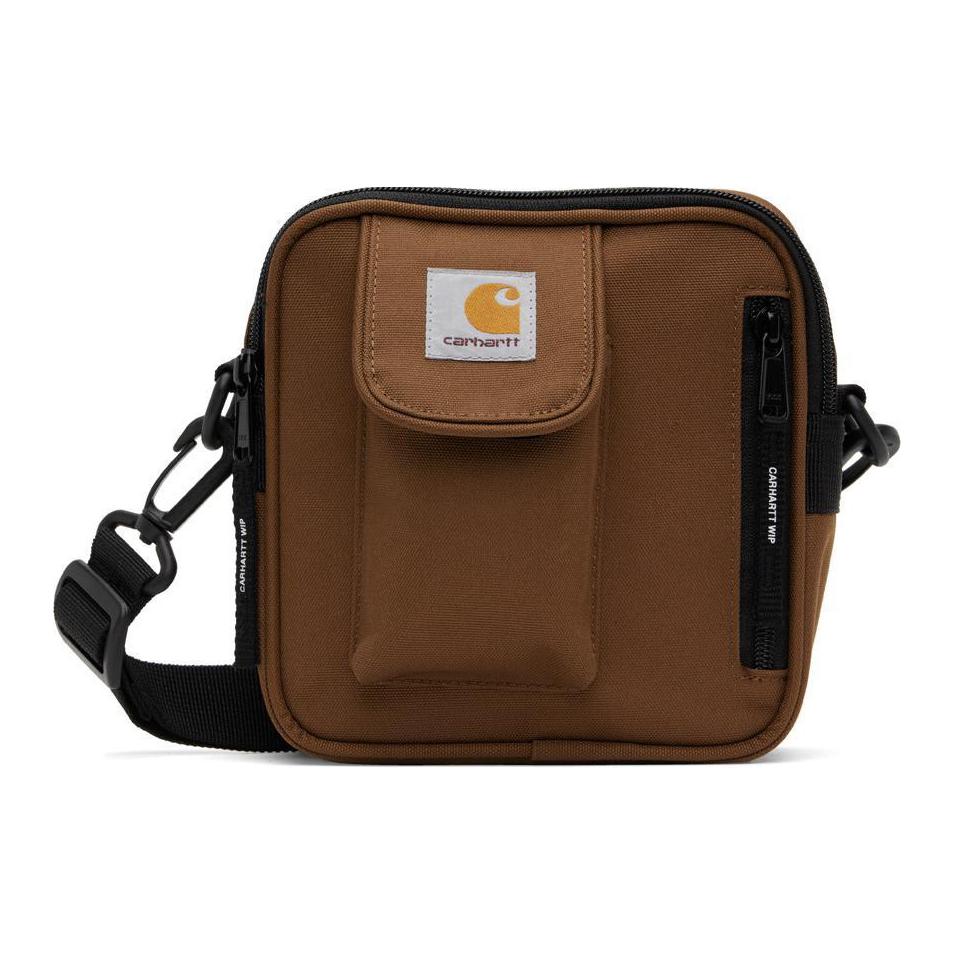 New Carhartt WIP Polyester Crossbody Bag, Shoulder Bag Small Men's Brown I031470-1CN-XX