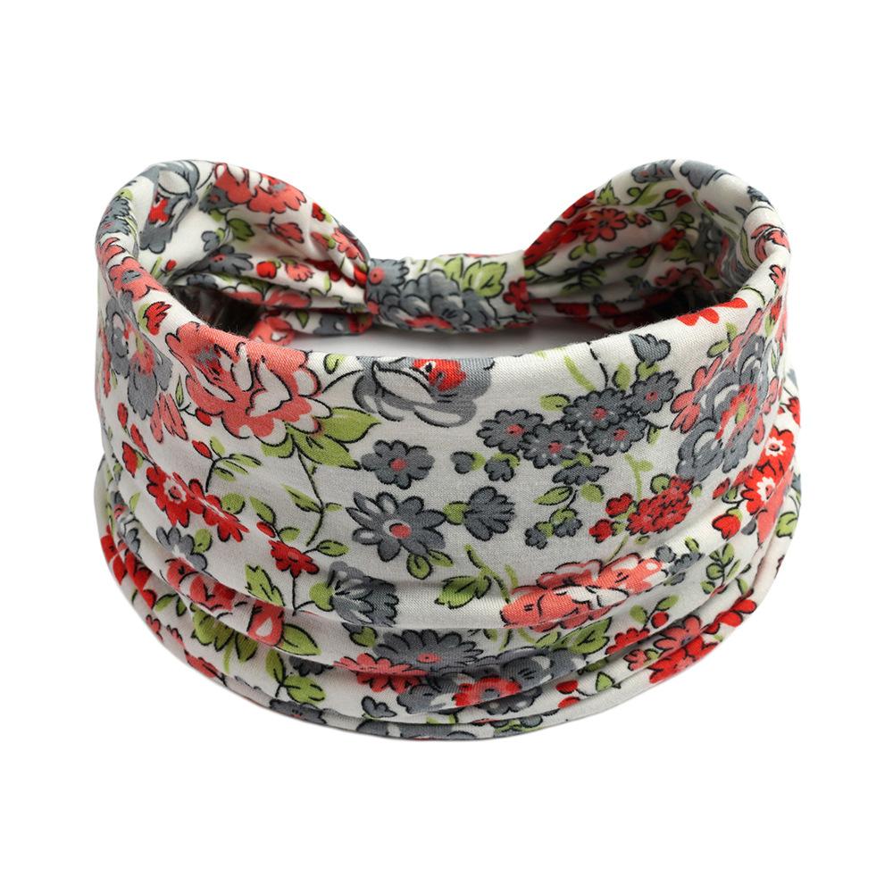 Bohemian Wide Cotton Stretch Headbands Women Headwrap Turban Headwear Bandage Hairbands Bandana Wide Headbands Hair Accessories