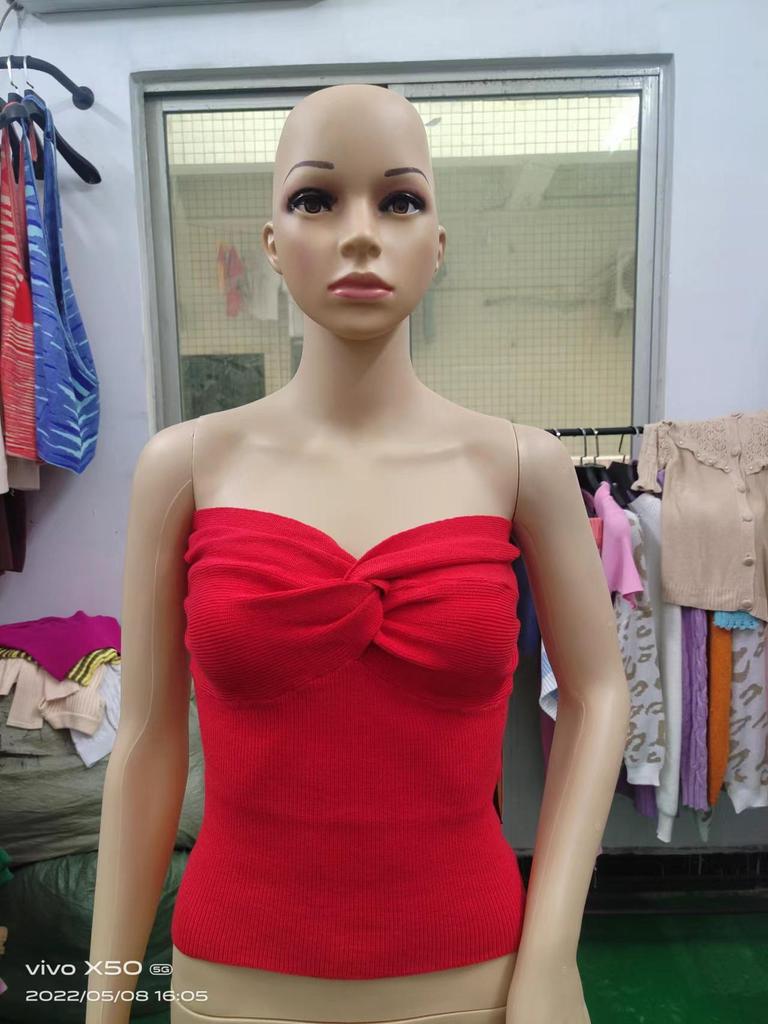 Damen 2024 Trendiges Rückenfreies Stricktanktop – Europäischer & Amerikanischer Stil