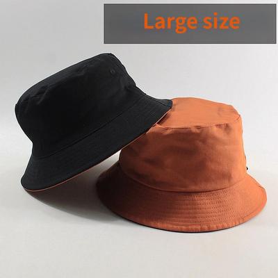 Large Size Women Fishing Hats Big Head Man Summer Sun Hat Two Sides Panama Caps Plus Sizes Bucket Hats 57-59cm 60-62cm 63-64cm