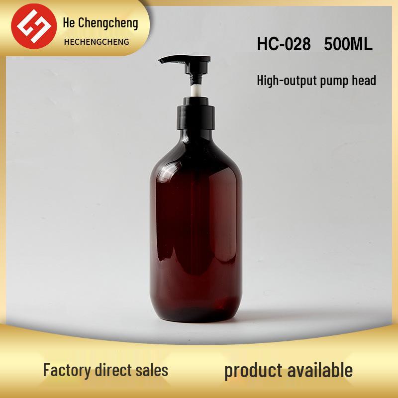 500ml Boston PET Plastic Bottle for Conditioner, Shampoo, or Shower Gel - Large Output Pump Head
