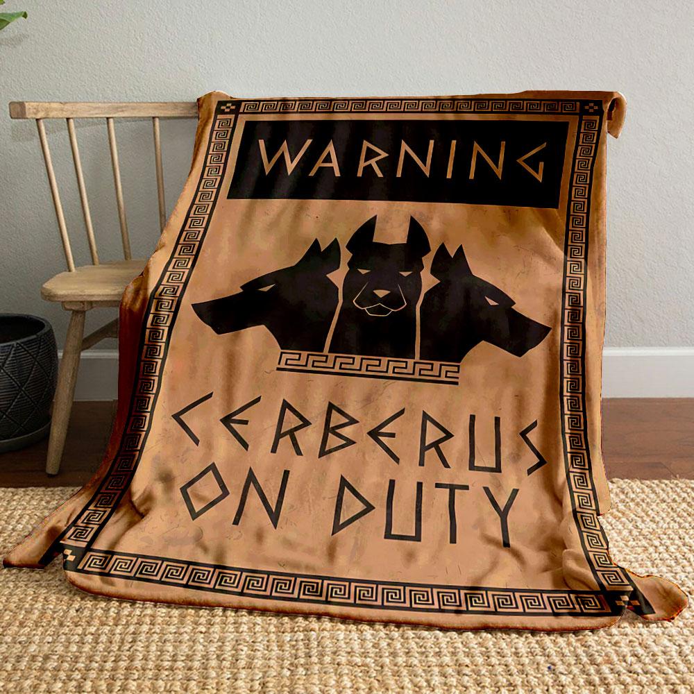 

Cerberus Warning Blanket bedroom Blanket for Livingroom Couch lunch break Soft throw for Friend s festival Gift 80cm x 120cm