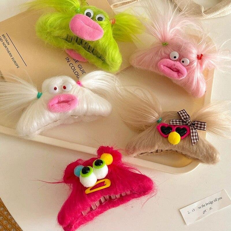 2023 New Sweet Cartoon Hair Claws Trendy Hairpins Hair Clamps Gripping Clip Party Hair Accessories For Women Shark Clip Headwear