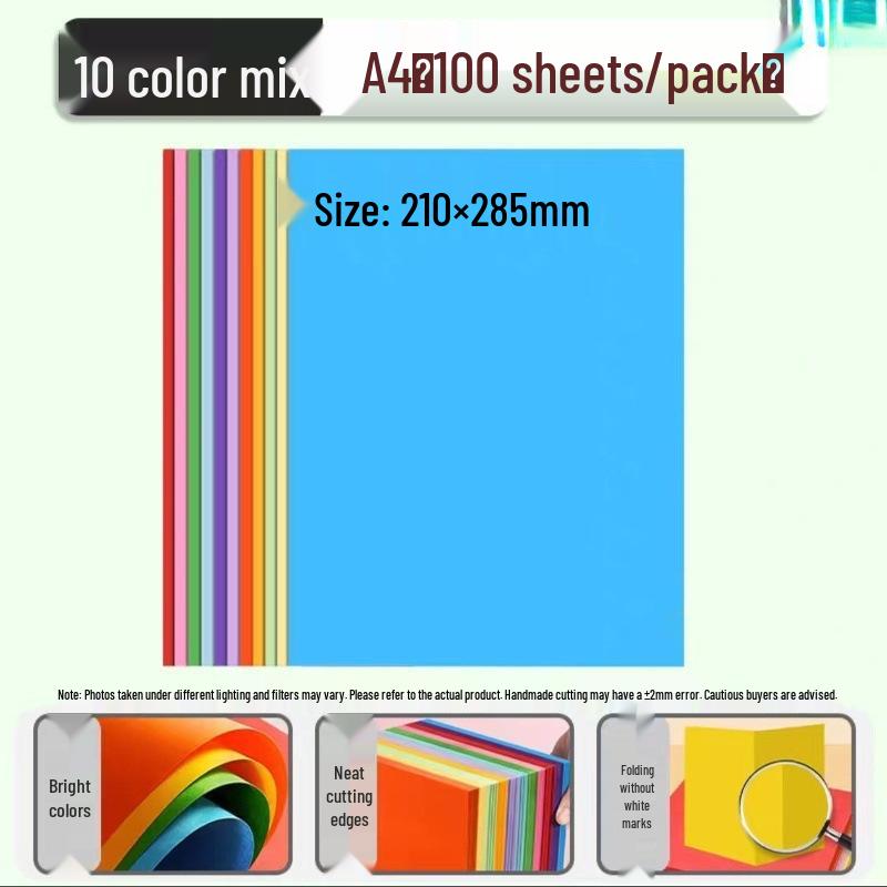 Origami Colored Paper Set for Elementary Students - Crafting and Paper Cutting for Children