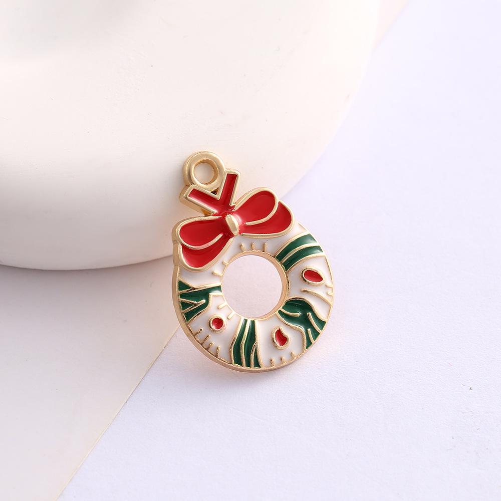 Alloy Drip Cartoon Santa Snowman Bells Diy Bracelet Pendant Pendant Accessories