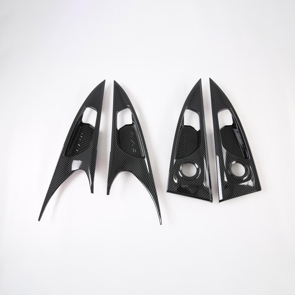 ABS Carbon Fiber Interior Door Handle Cover for 2020 Civic Hatchback