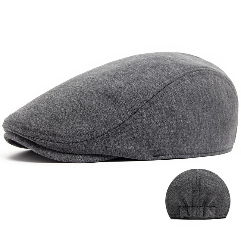 Men's Peaked Cap Vintage British Beret Women's Fashion Knitted Forward Hat