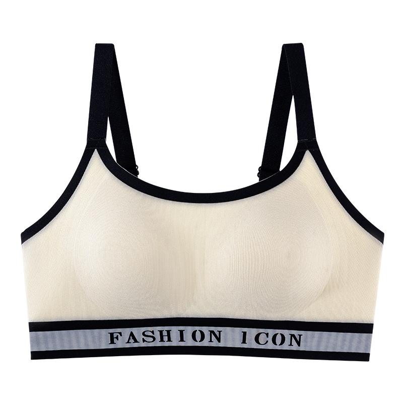 New alphabet sports pull-up underwear running shock-proof bra slim mid-waist plus size bra