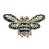 Fashionable Crystals Bees Brooch Sturdy Alloy Enamel Pin for Party Supplies Dresses and Elegant Attire Decoration
