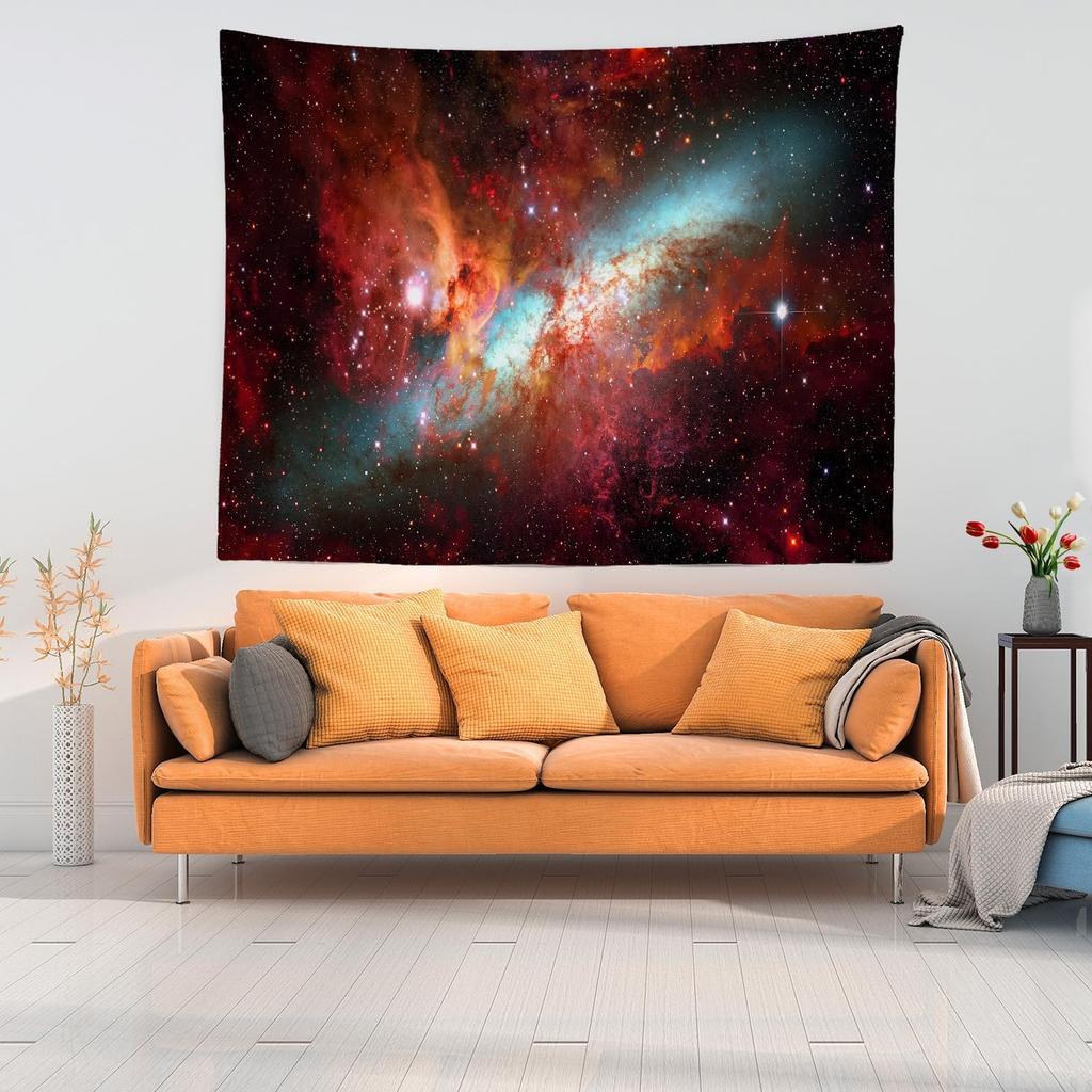 Space Tapestry,Space Pattern Science Stars in Galaxy Wall Hanging Large Tapestry Psychedelic Tapestry Decorations Bedroom Living