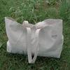 WASHED TWILL BEACH BAG (Almond)