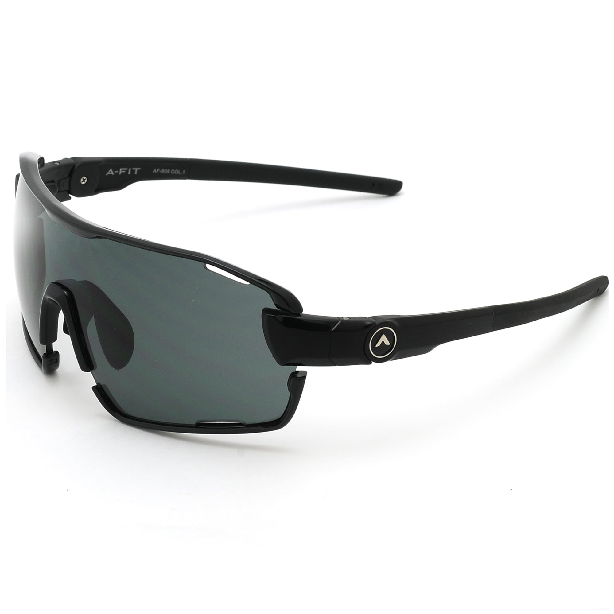 

Polarized Sports FIT Customizable A-Fit Men s Sunglasses, MASTER, Full-Rim, Fit, Black/Polarized Smoke, AF-805-C1-PSM-S