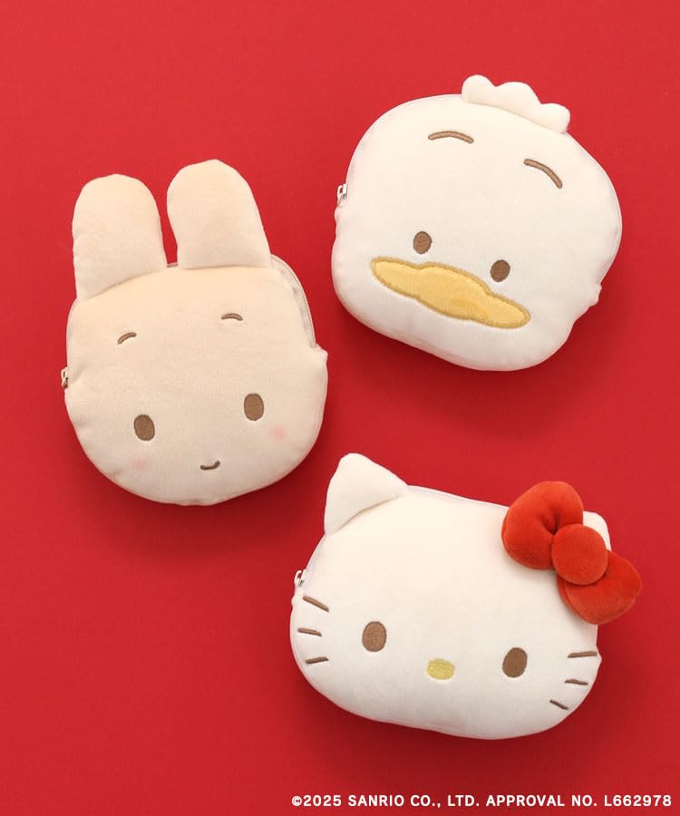 Bleu Bleuet X Sanrio Characters Mochimochi Pouch (Marron Cream)