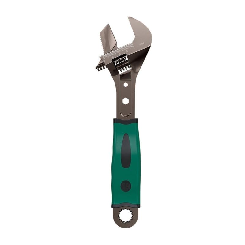 Adjustable Wrenches Multifunctional Double Purpose Adjustable Wrenches 8 10 12 15inch Household Open Bathroom Pipe Wrenc
