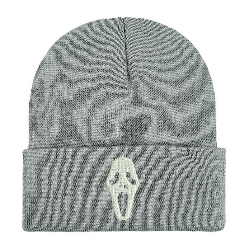 Hot-selling scream killer mask knitted hat autumn and winter fashion trend couple wool hat