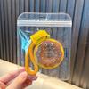 Leather Cartoon Burger & Pizza Keychain - 3D Cute Car Bag Pendant Gift Ornament