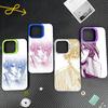 K-Reze C-Chainsaw Man Etui na Telefon Dla iPhone17, 16,15,14,13,12 Pro Max białe Cukierkowe Matowe Odporne na Wstrząsy Pokrowiec