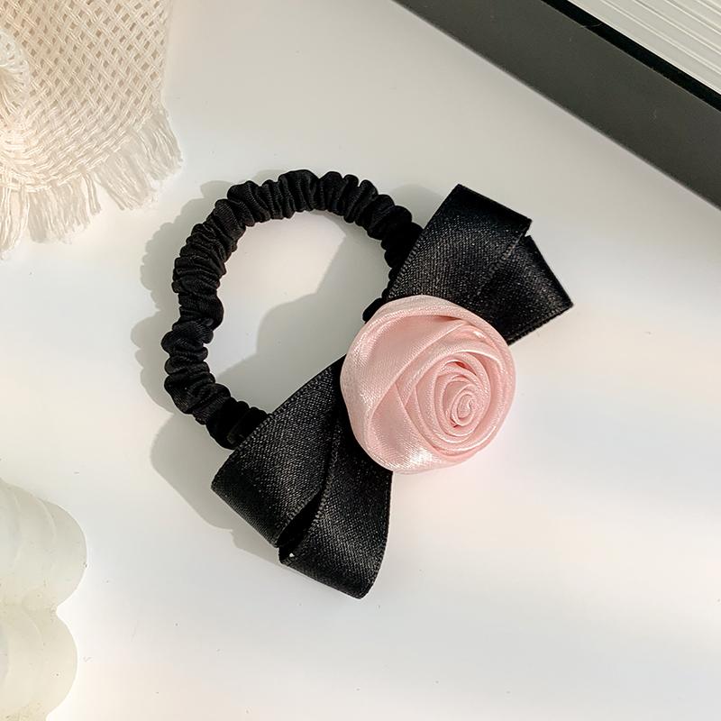 

Французская роза заколки для волос бант бабочка цветок заколка для волос женщины высокий хвост резинки для волос девочки аксессуары для волос