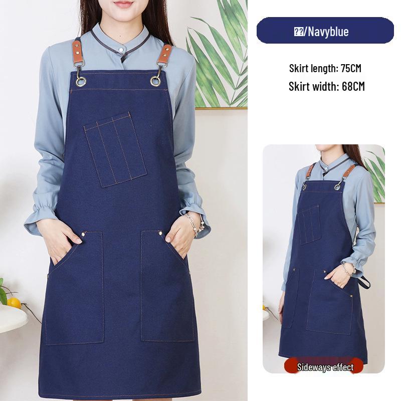 Durable Dirt-Resistant Canvas Apron for Home and Kitchen, Customizable with Logo.