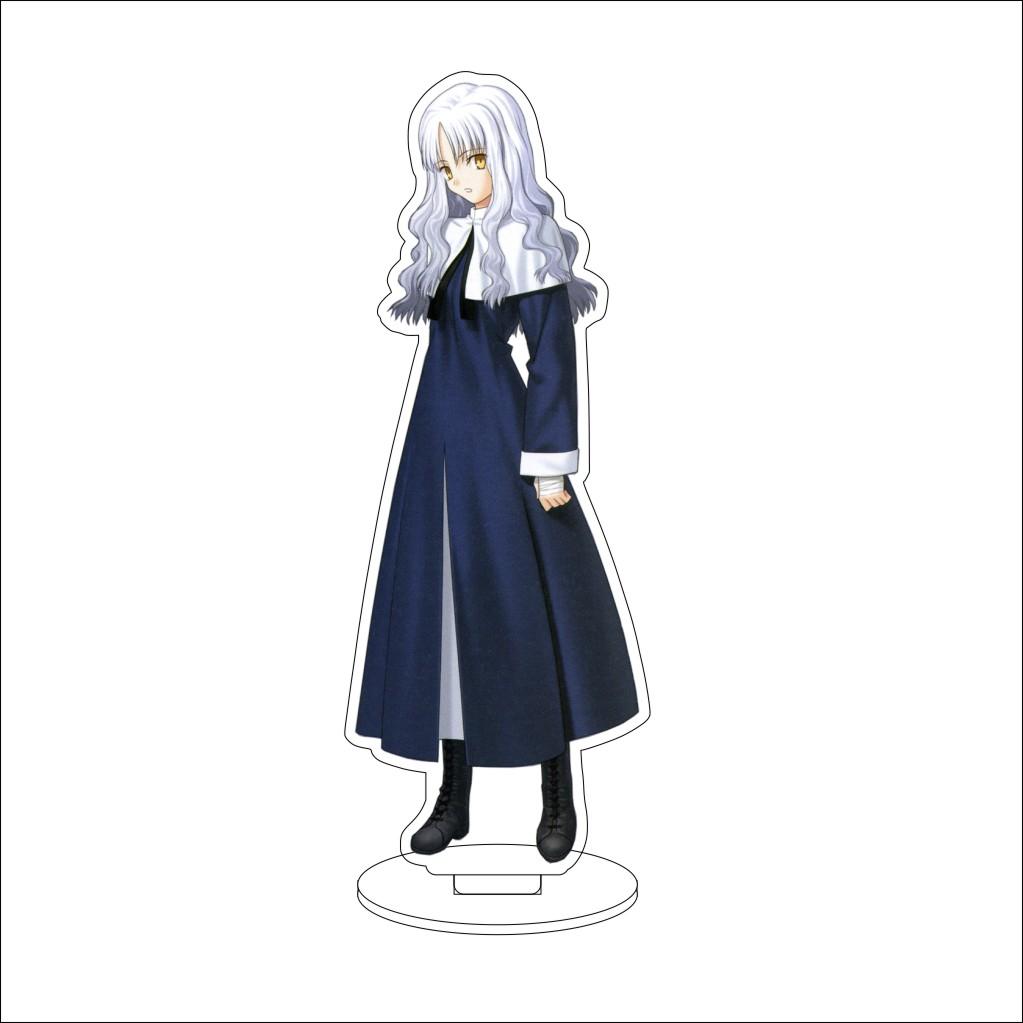 16CM Anime Fate stay night Cosplay Acrylic Stand Ornaments Sakura Matou/Illyasviel von Einzbern Figure Stand Halloween Gifts