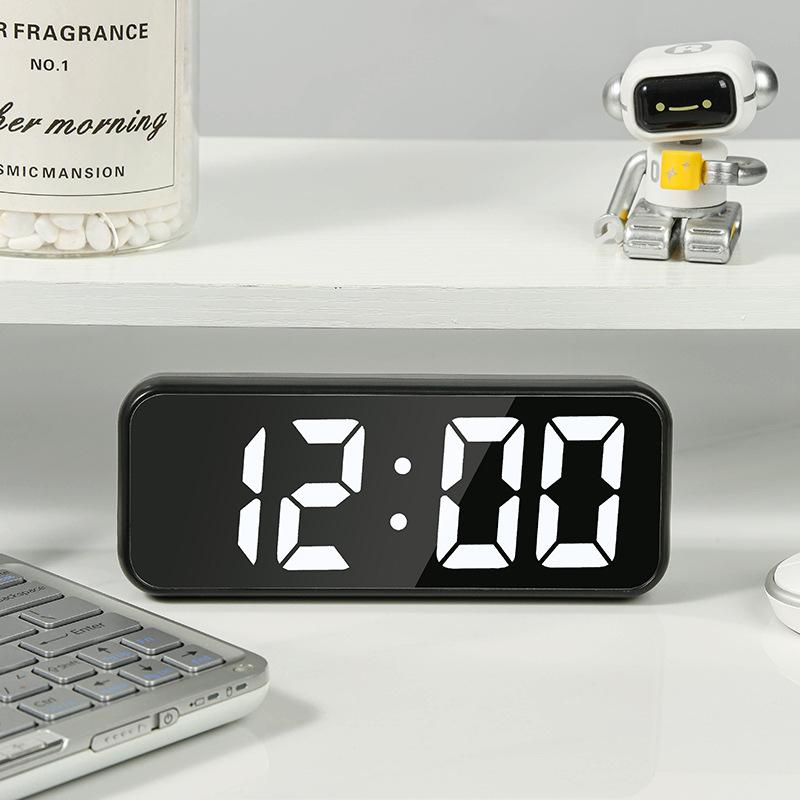 New Multi-functional LED Mirror Alarm Clock, Student Dormitory Desktop Electronic Clock, Creative Digital Clock