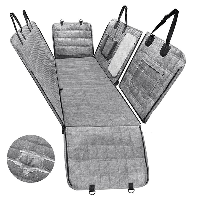 

Чехол на сиденье автомобиля Benepaw для собак, водонепроницаемый сетчатый чехол на окно для домашних животных, гамак, устойчивый к царапинам, нескользящий чехол на заднее сиденье для щенков для грузовиков, внедорожников