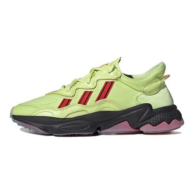 Originals Ozweego Chaussures de Papa Basses Légères Antidérapantes Baskets Homme Jaune Vert EH0824