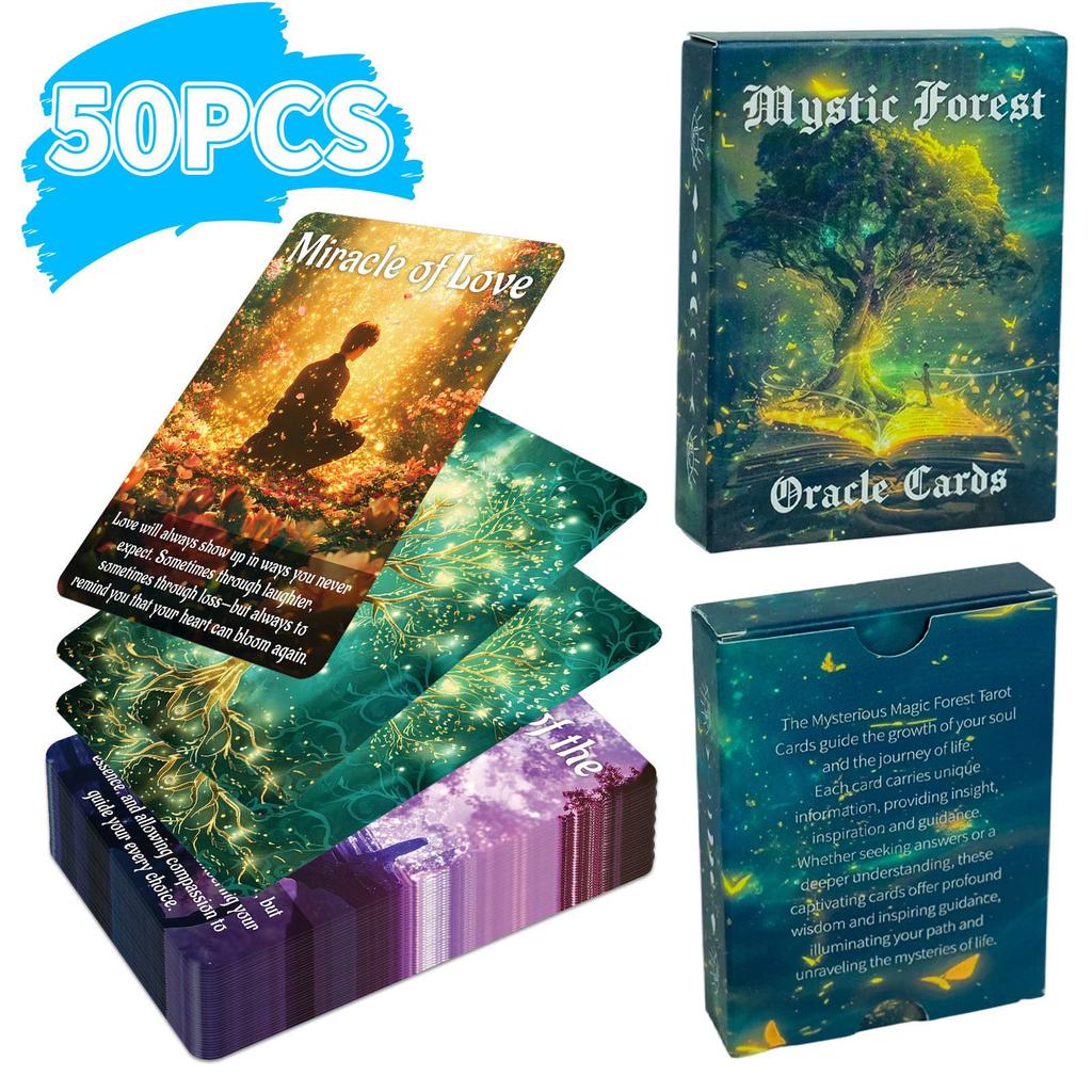 50 Game Cards, Board Game Cards, Forest Imprint, Gathering Interactive Board Game Cards