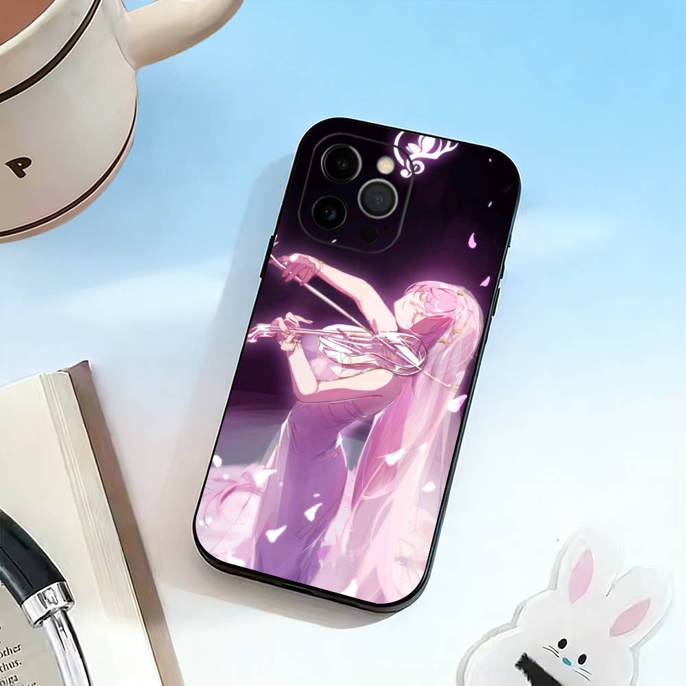 A-Anime Girl Phone Case For iPhone 17, 16,15,14,13,12,11 Plus,Pro Max, Others Soft Black Cover