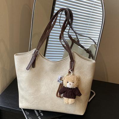 Large Capacity Bag Women's Autumn New Casual Shoulder Bag Fashionable Commuter Texture Tote Bag