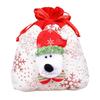 Christmas Candy Bags with Santa Snowman Designs - Party Gift Bags for Kids, No Handle