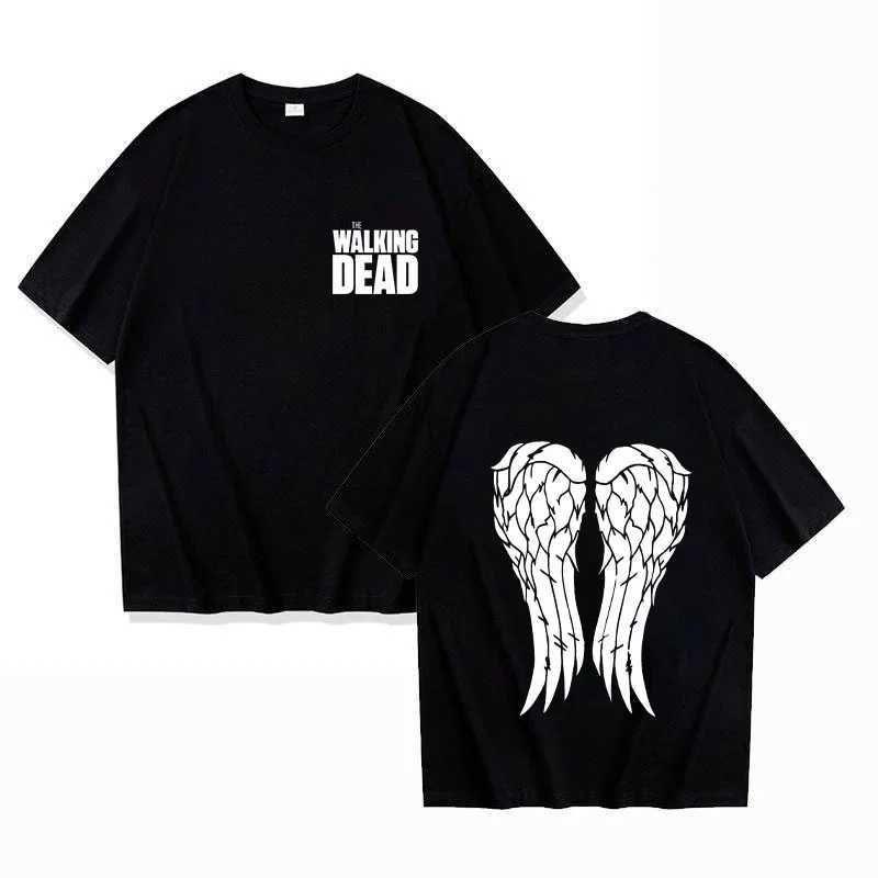 The Walking Dead Print Tshirt Unisex Unisex Cotton Short Sleeve Unisex Horror Tv Show Casual Street Tops 3XL