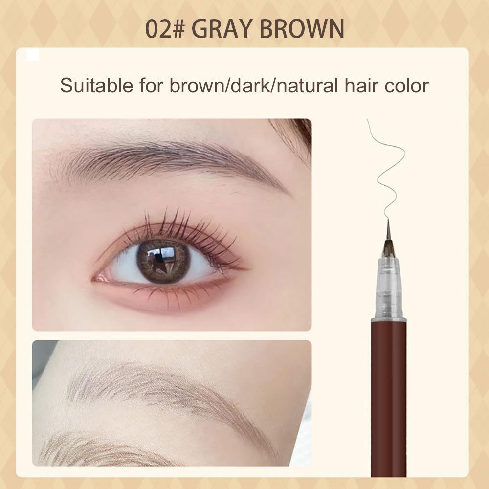 Crayon de tatouage de sourcils liquide, 3/1 MM, tête Ultra fine, étanche, résistant à la sueur, facile à colorer, maquillage cosmétique pour les yeux, 0.01 pièces