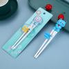 1 paar Baby Kinder Training Geschirr Lebensmittel Sticks Cartoon Tier Essstäbchen Für Kinder Nette Katze Elementare Lernen Essstäbchen