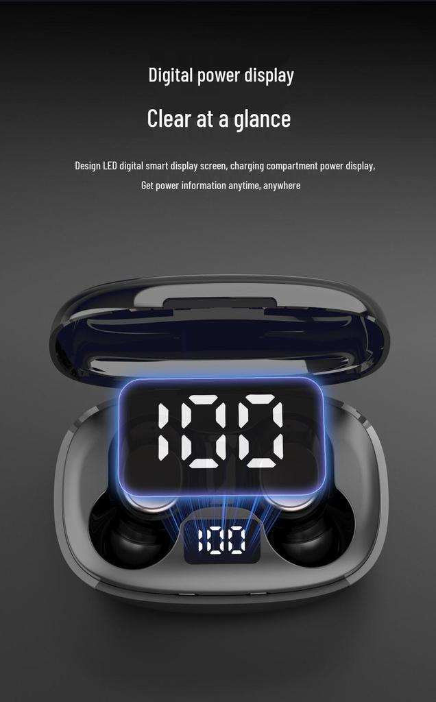 TWS Wireless Bluetooth Earphones with Smart Noise Cancelling and HiFi HD Sound Quality