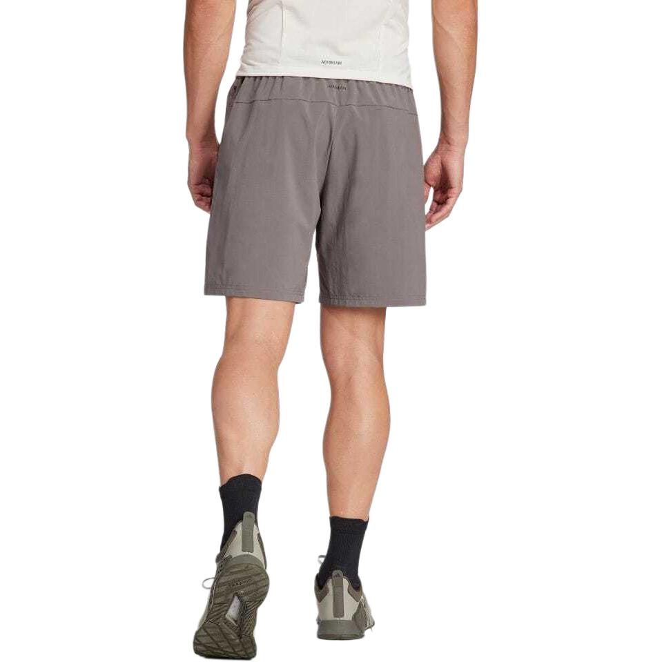 Adidas Loose Casual Shorts With Logo Print Men Bottoms Gray IS3832