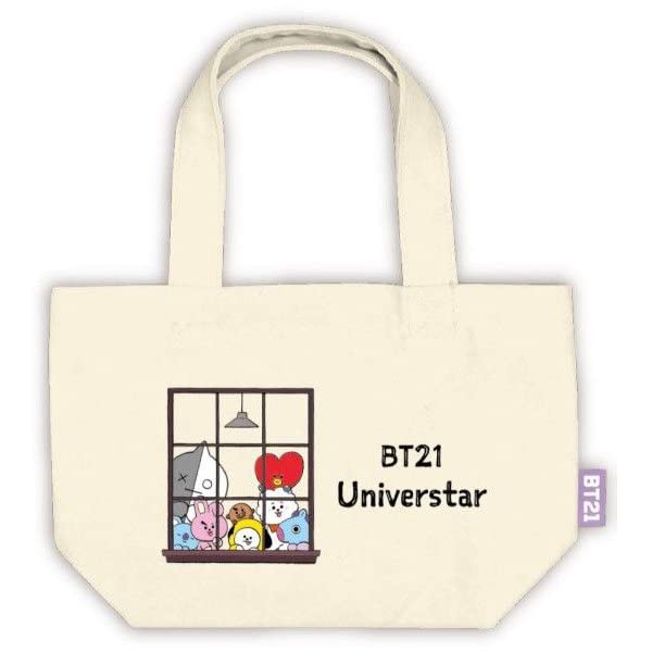 

K Company BT21 Lunch Mini Tote LINE x x 10cm Bag, Off-White, FRIENDS, 30.5 20.5 (BT-LMT-KN)