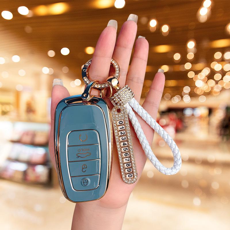 Applicable To Hongqi H5 Key Set 23 H9 Hs7 Shell H7 Buckle Eqm5 Special E-hs3 High-end Hs5 Car Men and Women